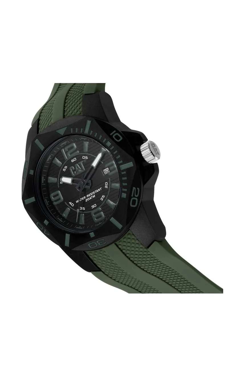 كات ساعة كوارتز بسوار سليكون للرجال