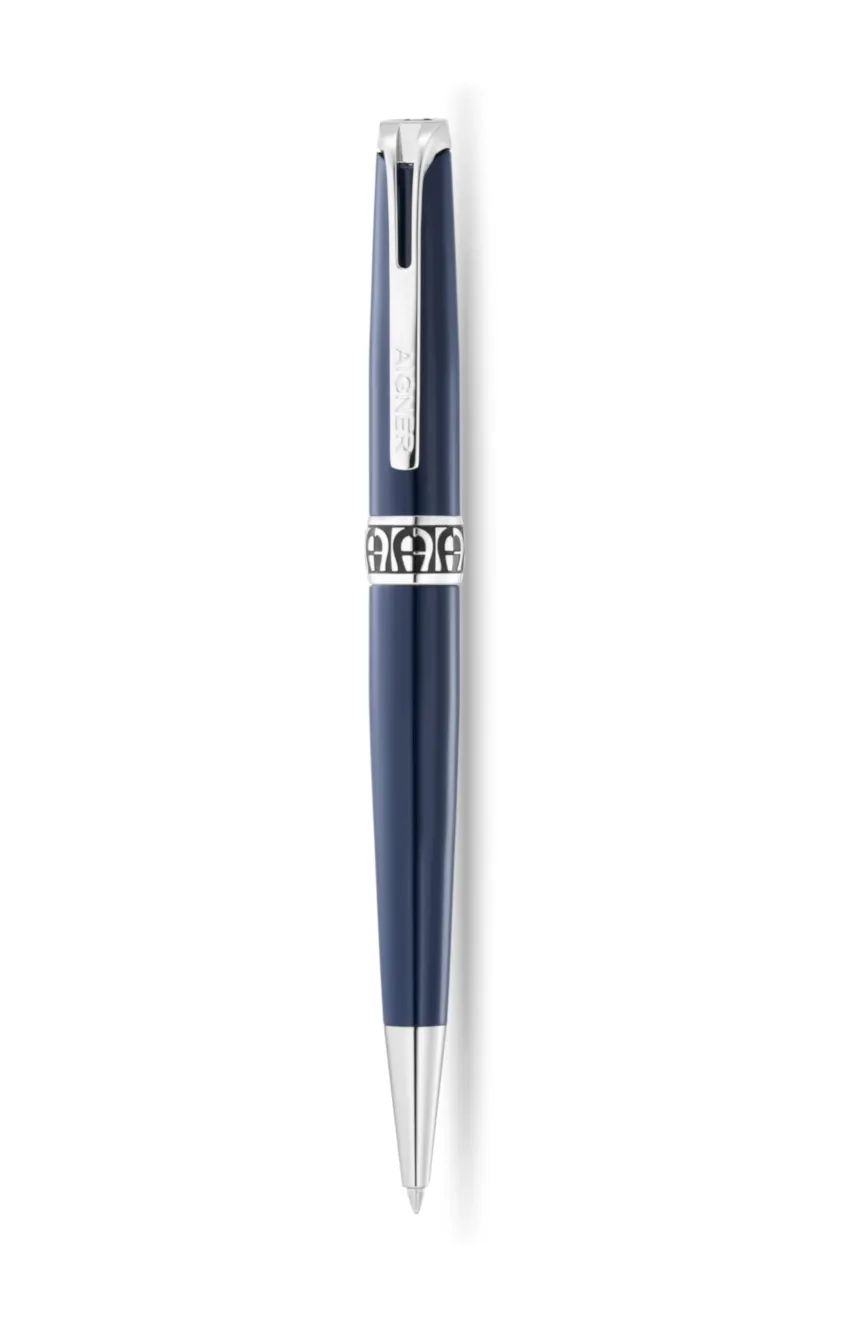 

Aigner | Metal Ballpoint Pen - Blue and Silver