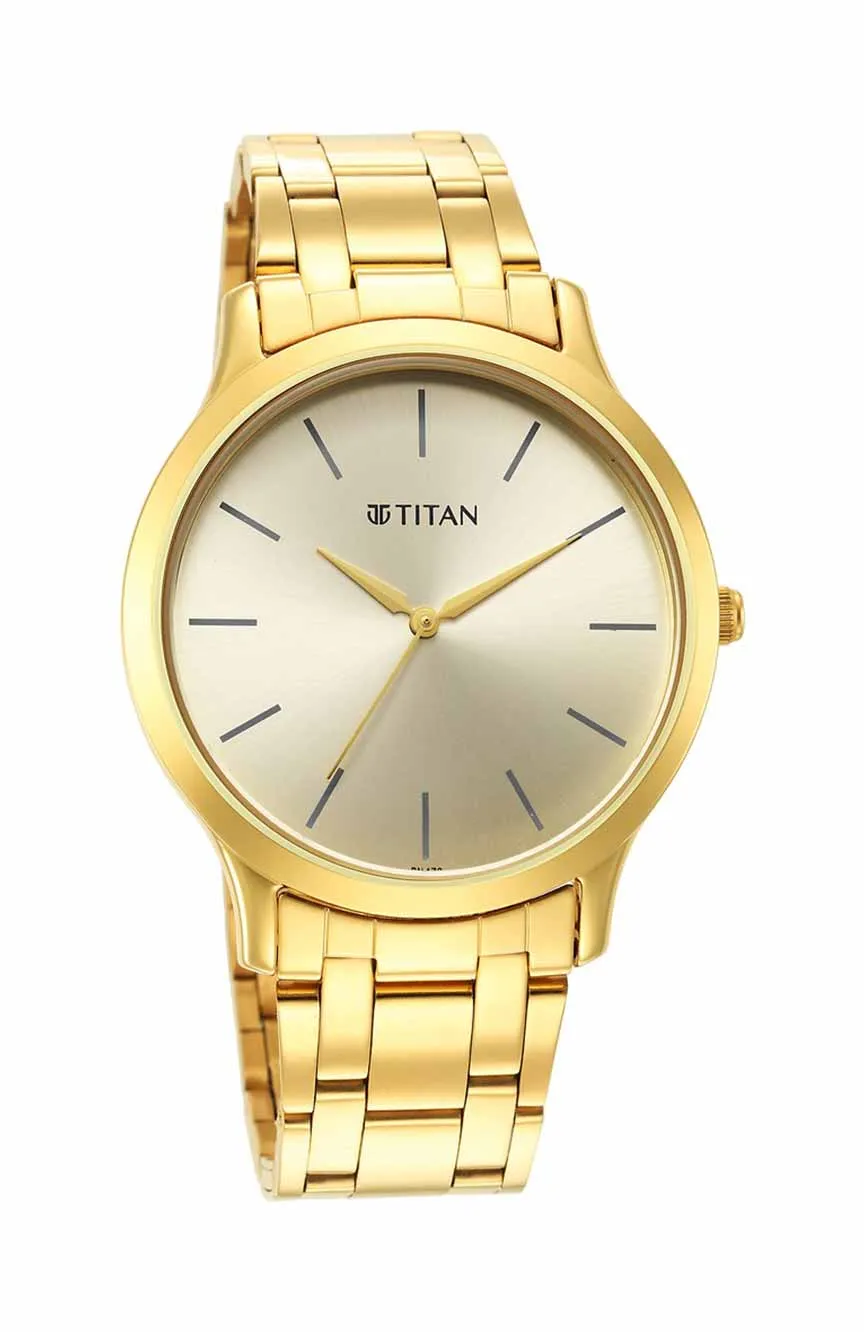 

Titan | Karishma Radiance Champagne Dial Analog Watch for Men