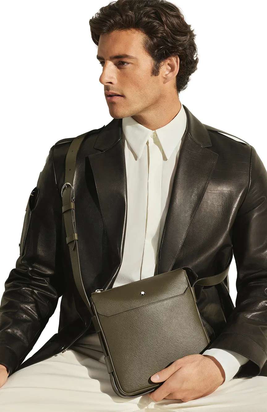 Montblanc Vertical Belt Messenger Bag in Sartorial Leather