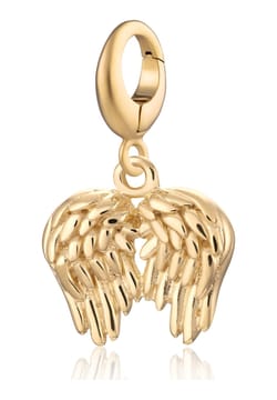 Lily Charmed Gold Plated Angel Wings Charm