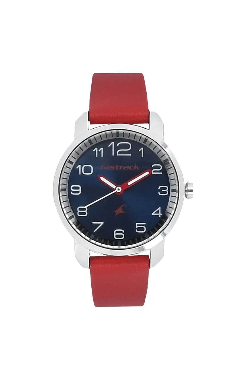 

Titan | Fastrack Quartz Analog Blue Dial Leather Strap Watch for Girls