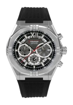 Cruiser Gents Black Silicon Strap watch