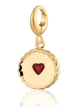 Lily Charmed Gold Plated Biscuit Charm