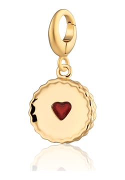 Lily Charmed Gold Plated Biscuit Charm