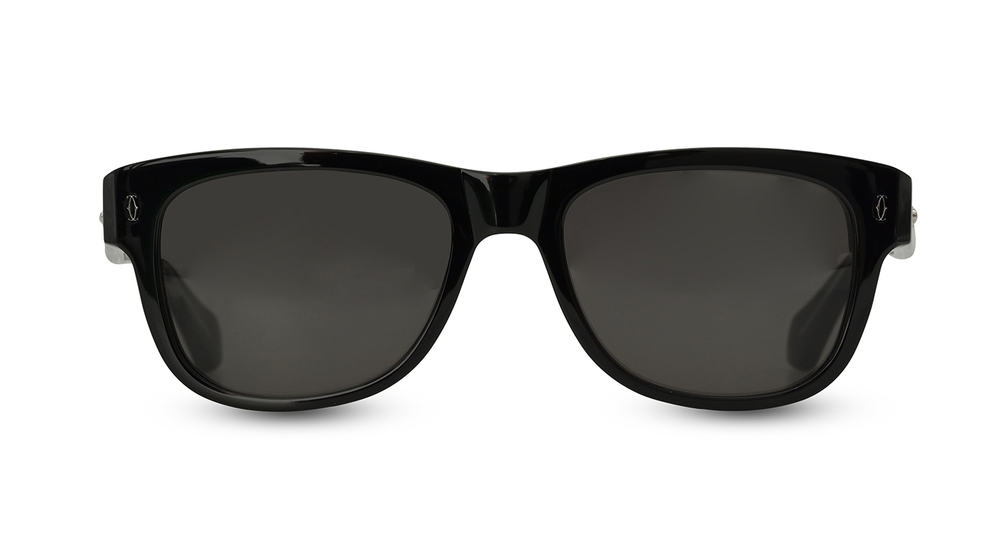 Cartier Men Rectangle Black Sunglass RivoliShop