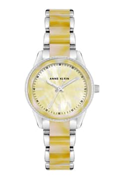 Anne Klein ساعة أنالوج بسوار بلاستيكي من آن كلاين للنساء