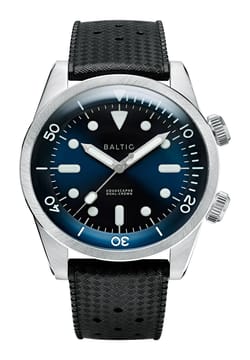 Baltic Aquascaphe Dual-Crown - Blue - Rubber Black - Medium
