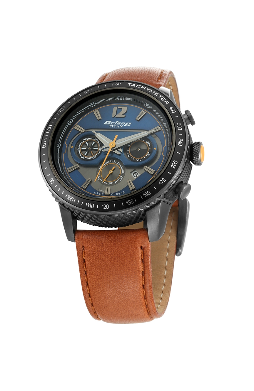 Titan octane blue outlet chronograph watch 1762kl01