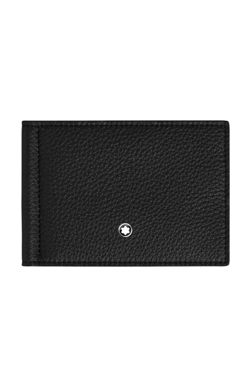 Montblanc Wallet 6cc with Money Clip in Grain Leather