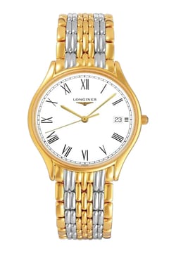 Longines Men's Lyre Quartz White matt Dial Watch.