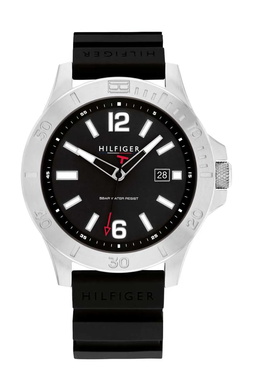 

Tommy Hilfiger | Tommy Hilfiger Ryan Mens Silicone Quartz Watch 1710539