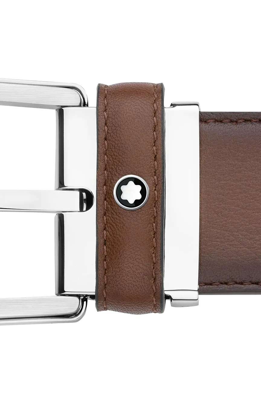 مون بلان حزام بإبزيم دبوسي لامع من الفولاذ المقاوم للصدأالغير لامع على شكل حدوة حصان