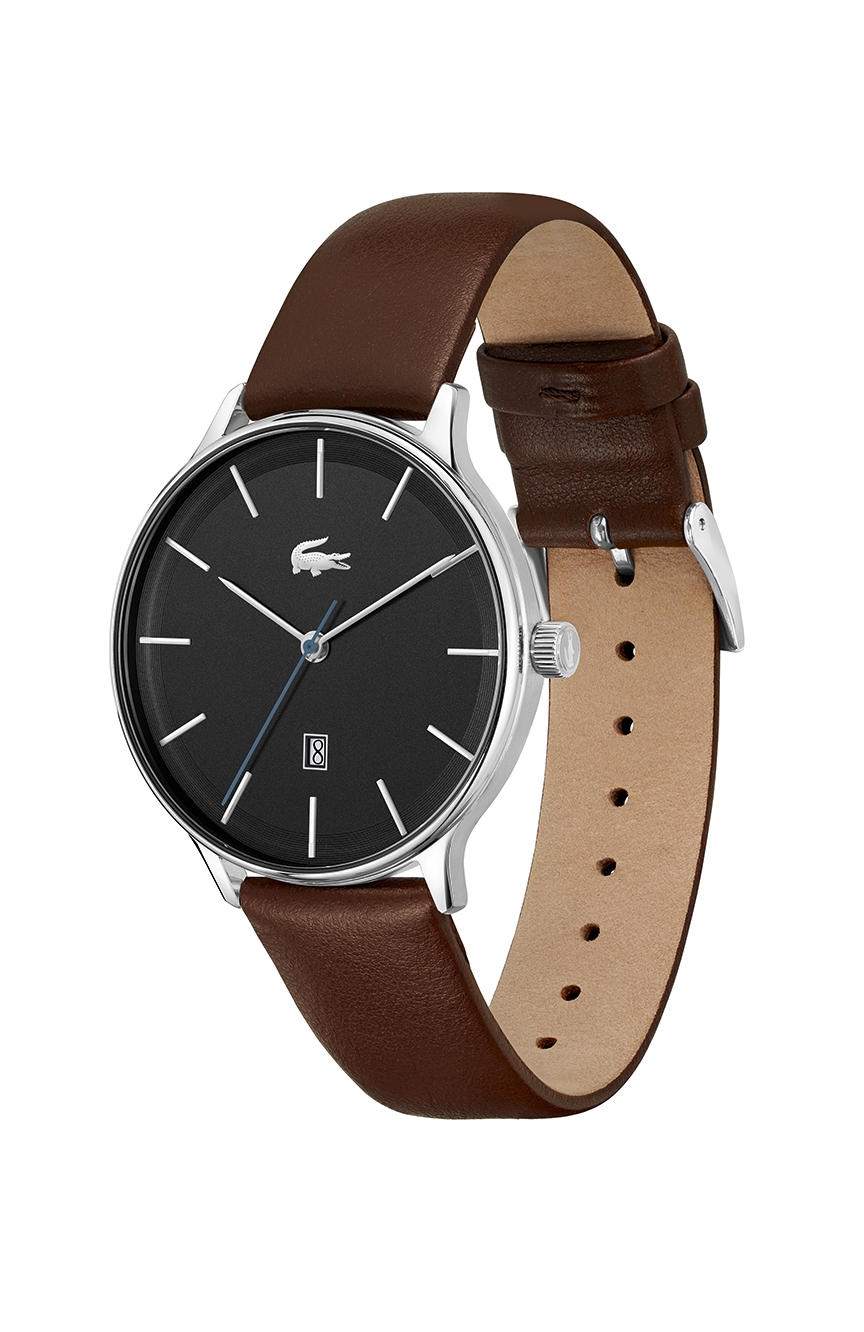 Lacoste watch 2025 leather strap