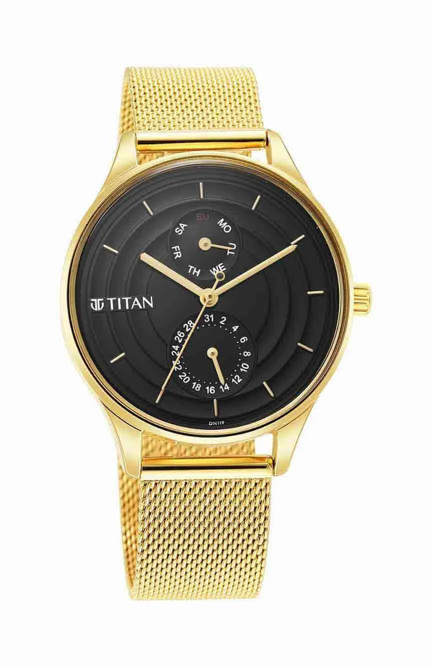 

Titan | Titan Neo Workdays Black Dial Quartz Multifunction Stainless Steel Strap watch for Women