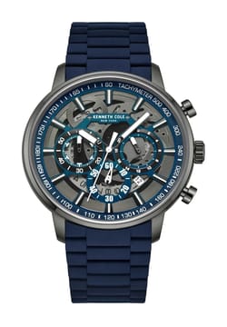 Kenneth Cole ساعة يد رجالية من كينيث كول بتقنية الكوارتز مصنوعة من السليكون KCWGO2218501