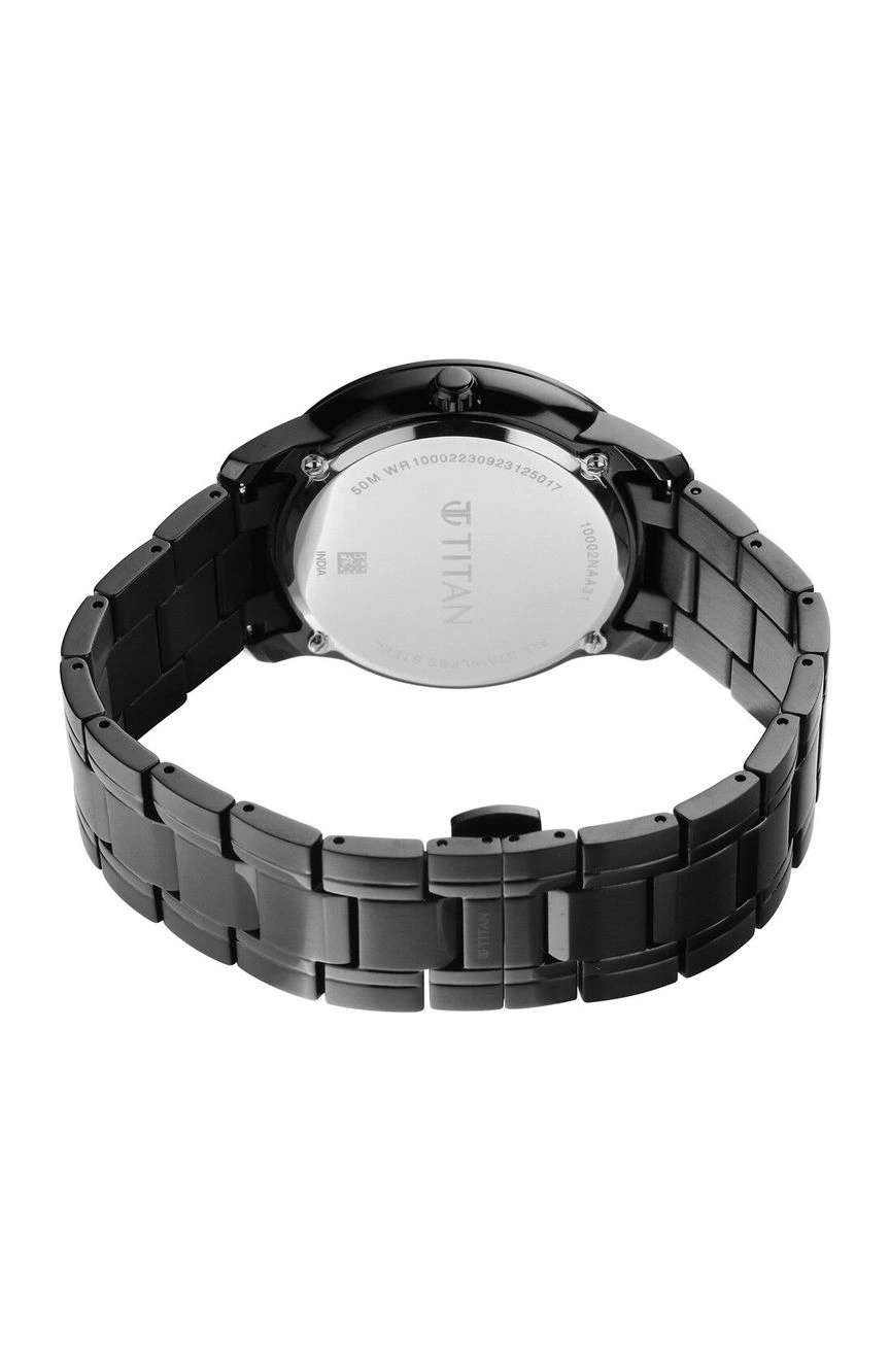 Titan Royale Quartz Multifunction Marble Dial Stainless Steel Strap Watch for Men