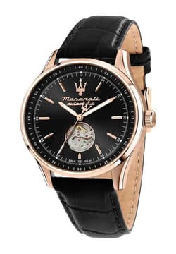 MASERATI Men Leather Automatic Watch