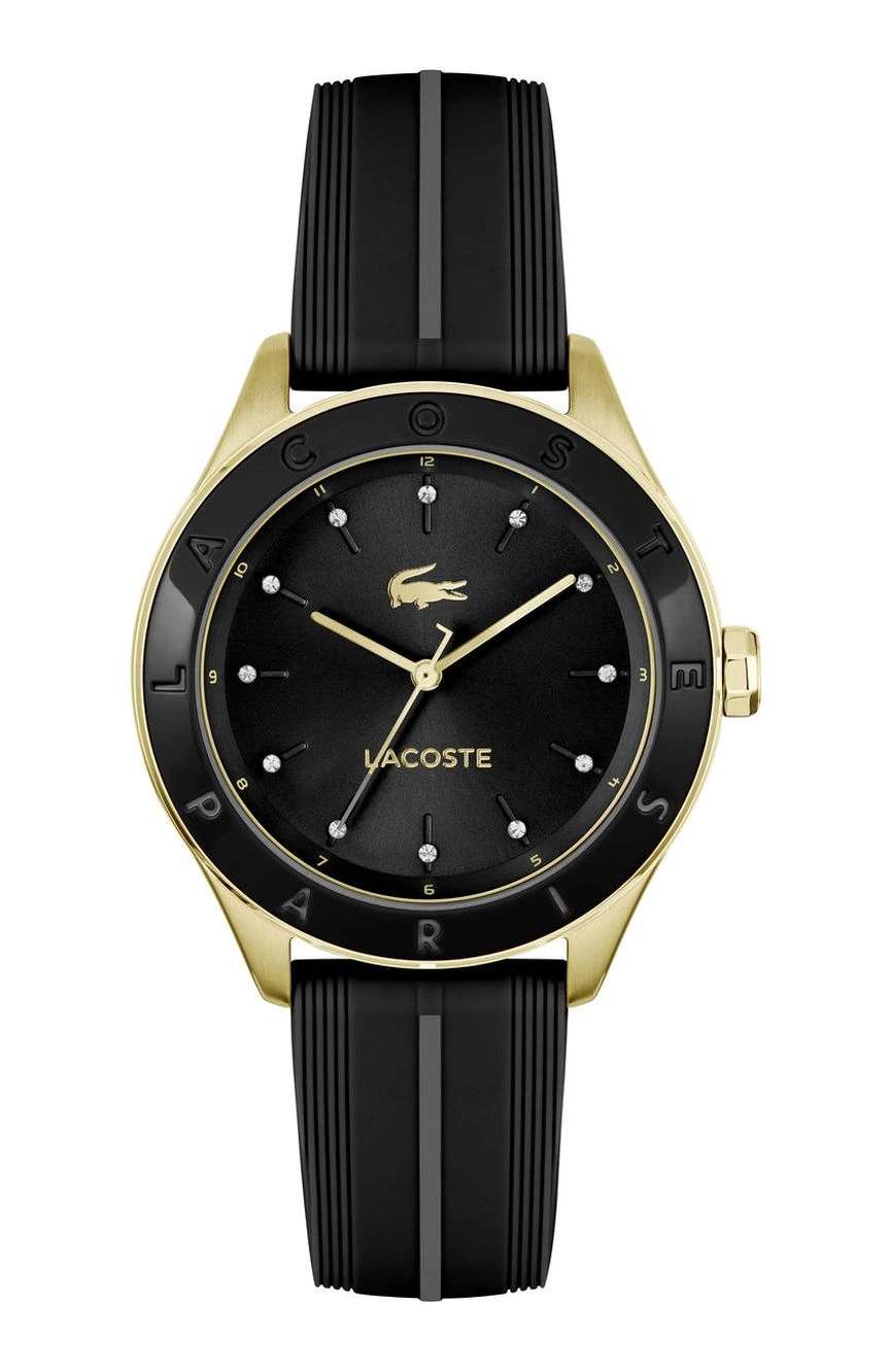 لاكوست ساعة لاكوست بيلي بميناء مستدير مقاس 36 مم وسوار سيليكون للنساء