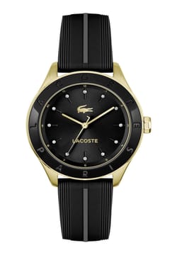 Lacoste ساعة لاكوست بيلي بميناء مستدير مقاس 36 مم وسوار سيليكون للنساء