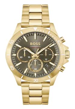 Boss ساعة يد رجالية بسوار ستانلس ستيل من بوص بتقنية الكوارتز - 1514059