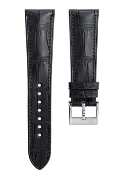 Delugs Leather - Matte Black Alligator Signature Strap