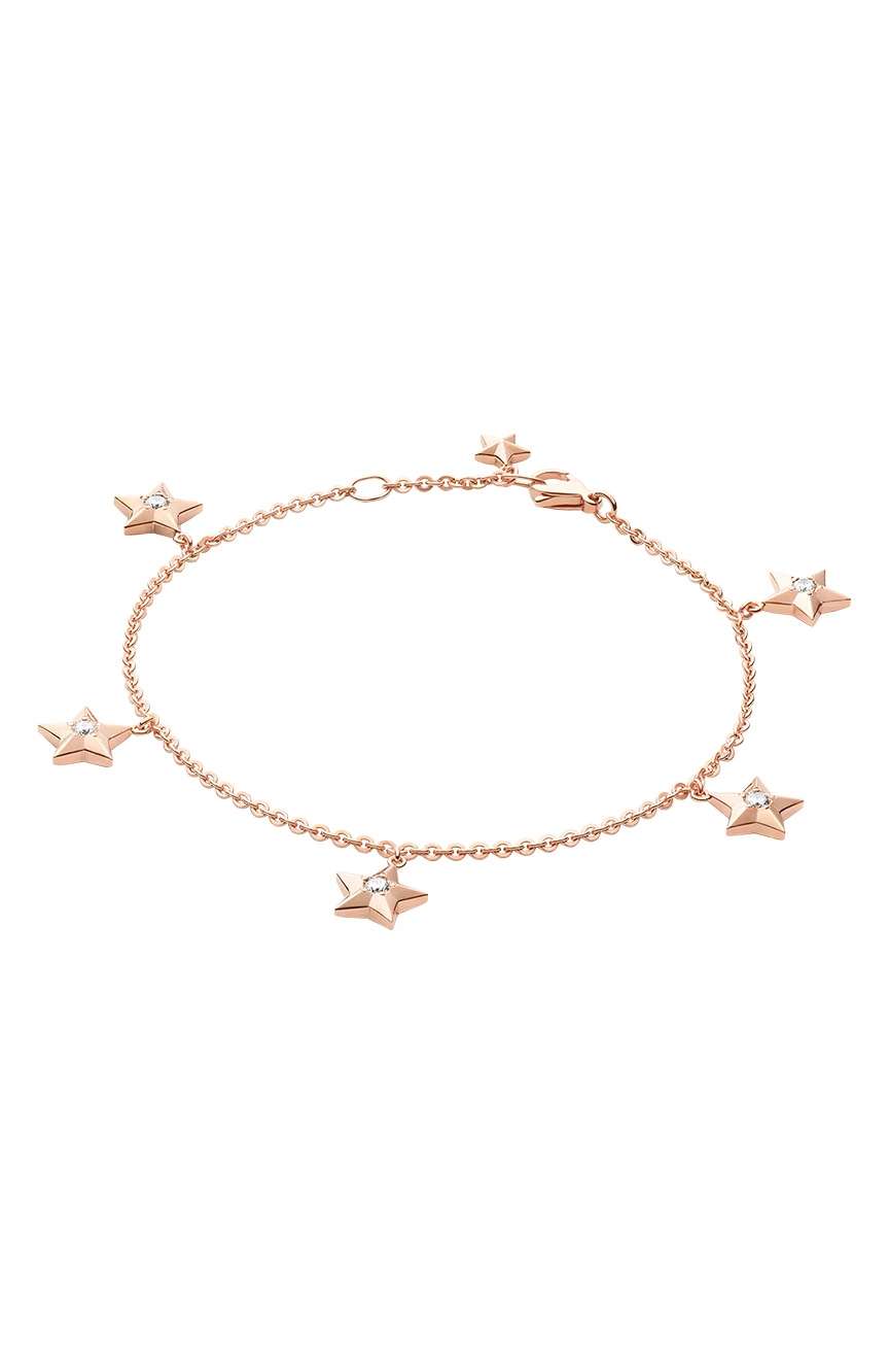 أوميغا سوار من الذهب الأحمر عيار 18 قيراط مرصع بالماس