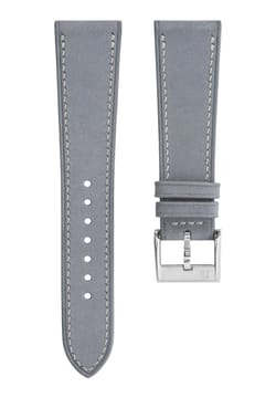 Delugs Leather - Light Grey Nubuck Slim Strap
