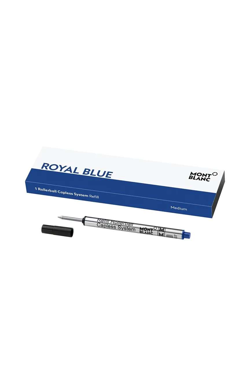 Montblanc 1 Rollerball Capless System Refill Medium, Royal Blue
