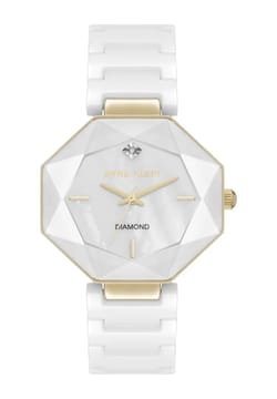 Anne Klein ساعة انالوج بسوار سيراميكي للنساء