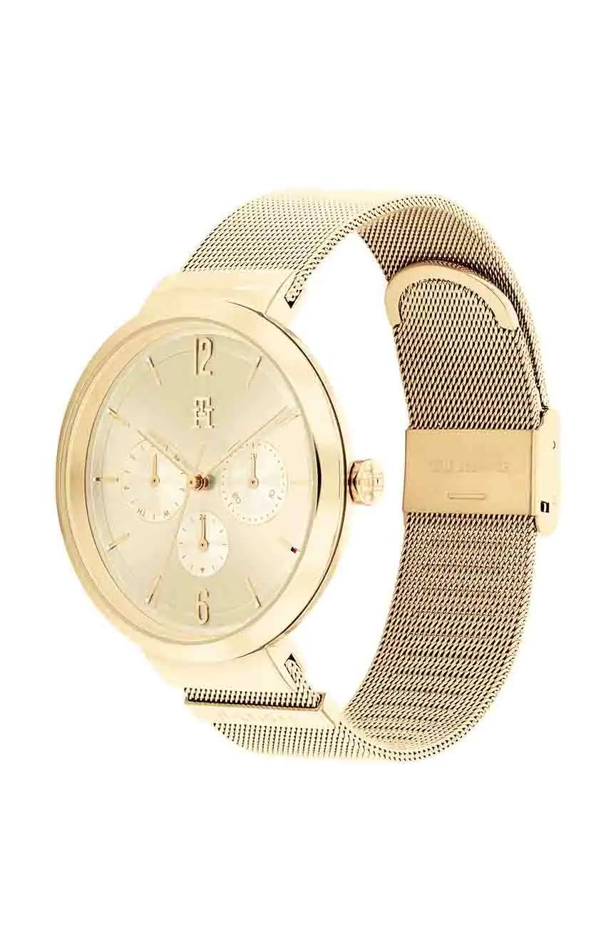 تومي هيلفجر ساعة كوارتز بسوار ستانلس إستيل من تومي هيلفيغر للنساء