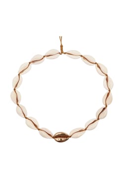 TOHUM Natural Large Puka Shell Necklace