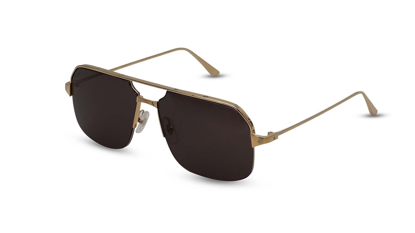 Cartier Men Aviator Gold Sunglass RivoliShop