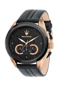 MASERATI Men Leather Quartz Watch