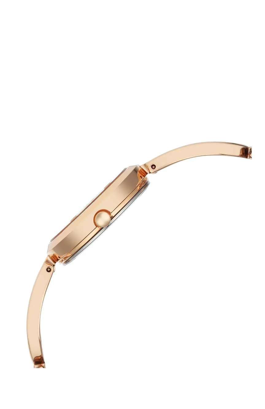 تيتان ساعة تيتان راجا بميناء ذهبي وردي للنساء