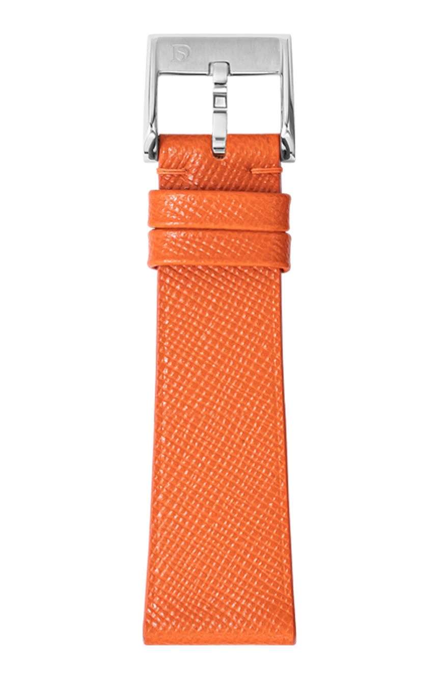 Delugs Leather - Orange Saffiano Stitchless Strap