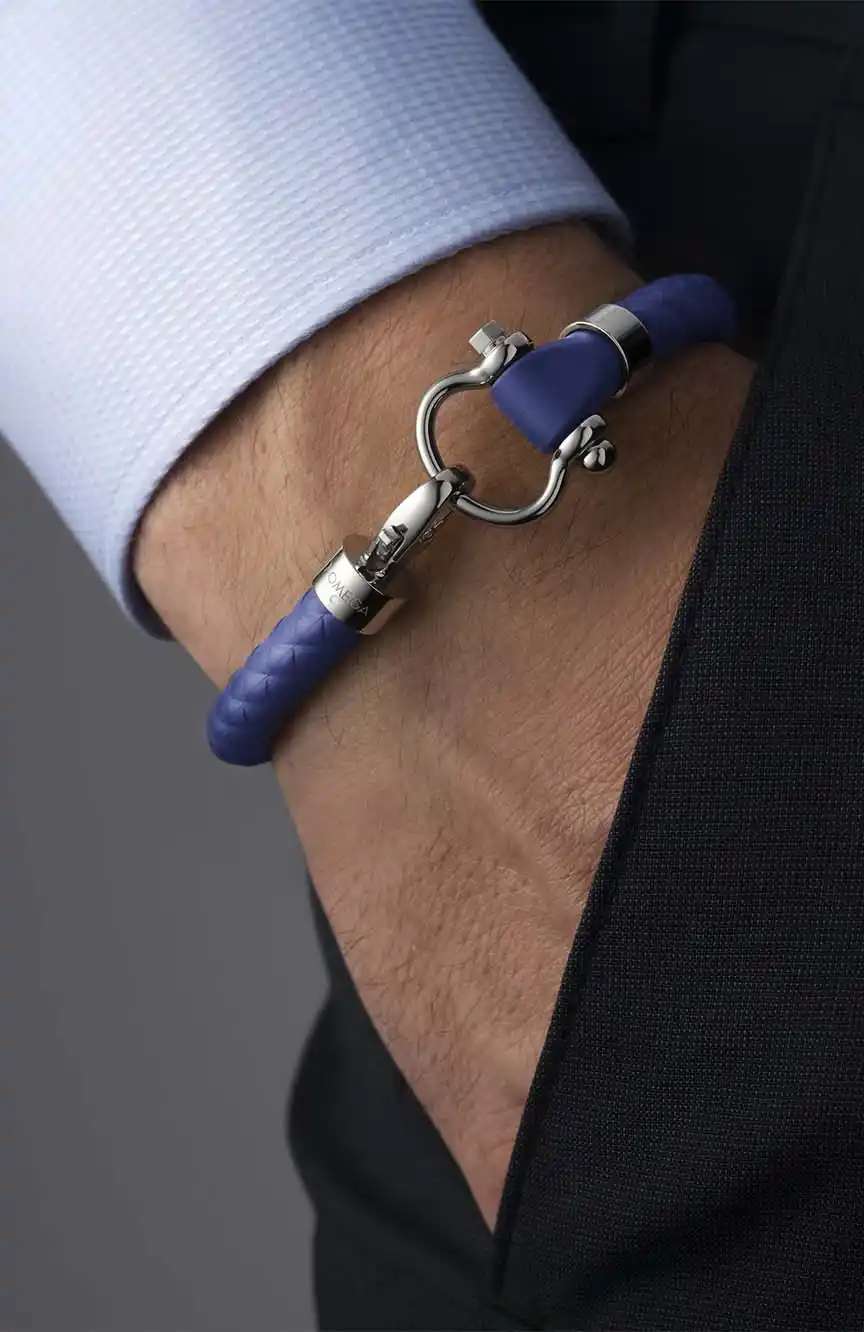 OMEGA BRACELET RUBBER STAINLESS STEEL