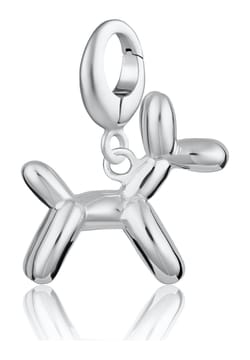 Lily Charmed Silver Balloon Dog Charm
