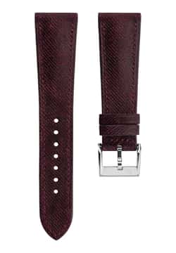 Delugs Leather - Maroon Denim Signature Strap