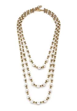 Mon Reve Multi Strand Long Pearl Necklace