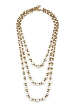 Mon Reve Multi Strand Long Pearl Necklace