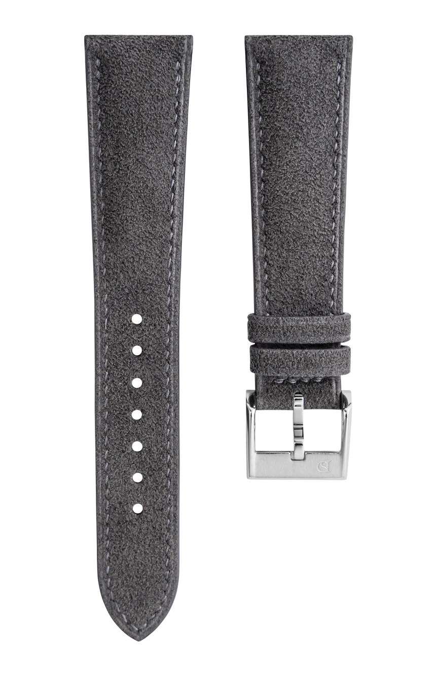 Delugs Leather - Dark Grey Alcantara Signature Strap