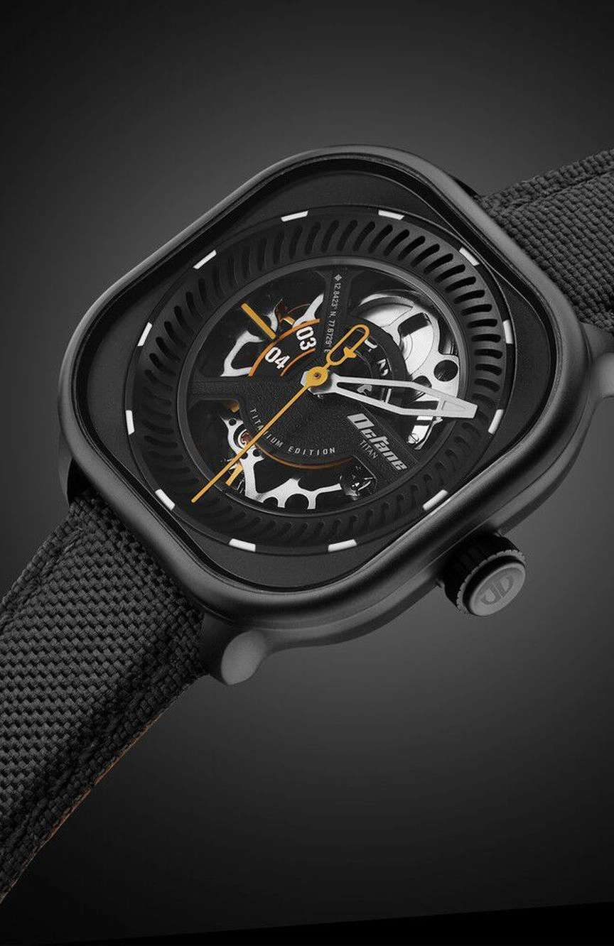 Titan Octane Aerobatics Black Dial Automatic Fabric Strap watch for Men