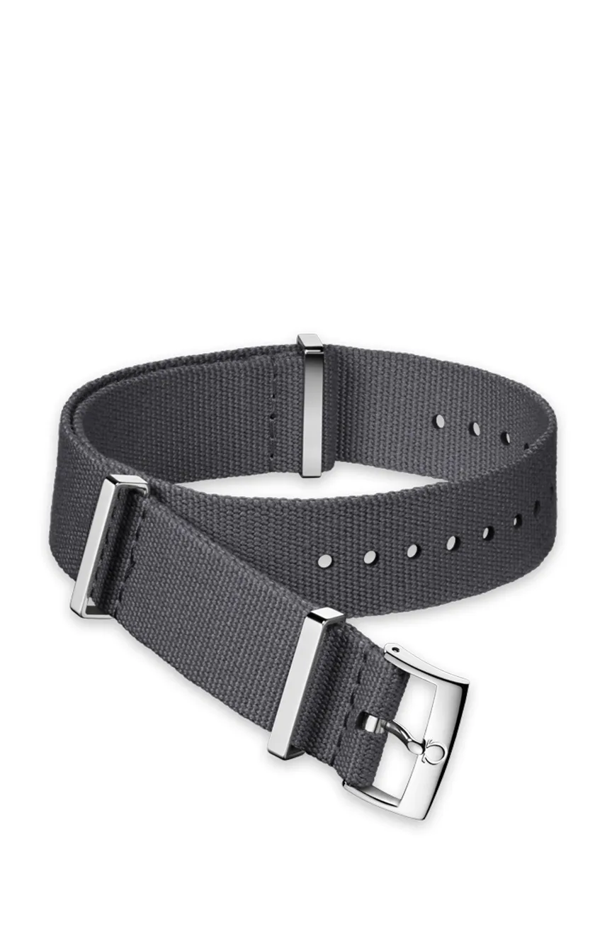 

OMEGA | Grey polyester strap Size 21 22 MM