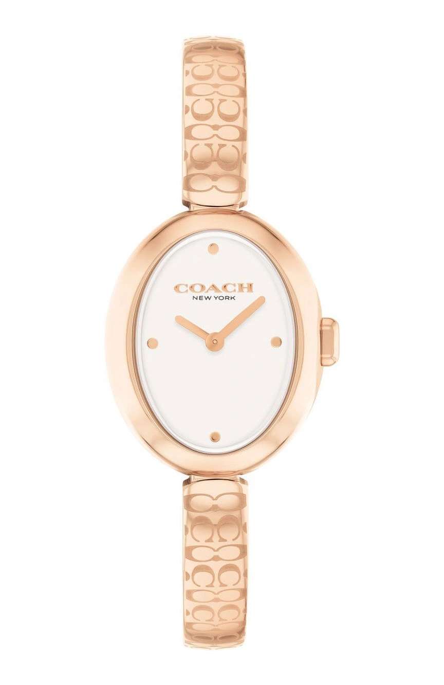 كوتش ساعة كوتش سامي بميناء بيضاوي مقاس 22.5 مم وسوار ستانلس ستيل للنساء