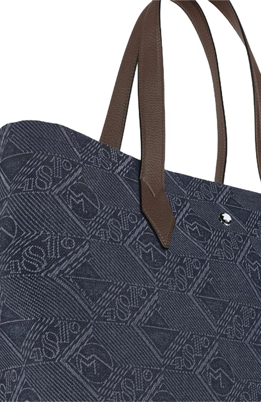 Montblanc Tote Bag In 4810 Denim