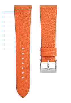 Delugs Leather - Orange Saffiano Stitchless Strap