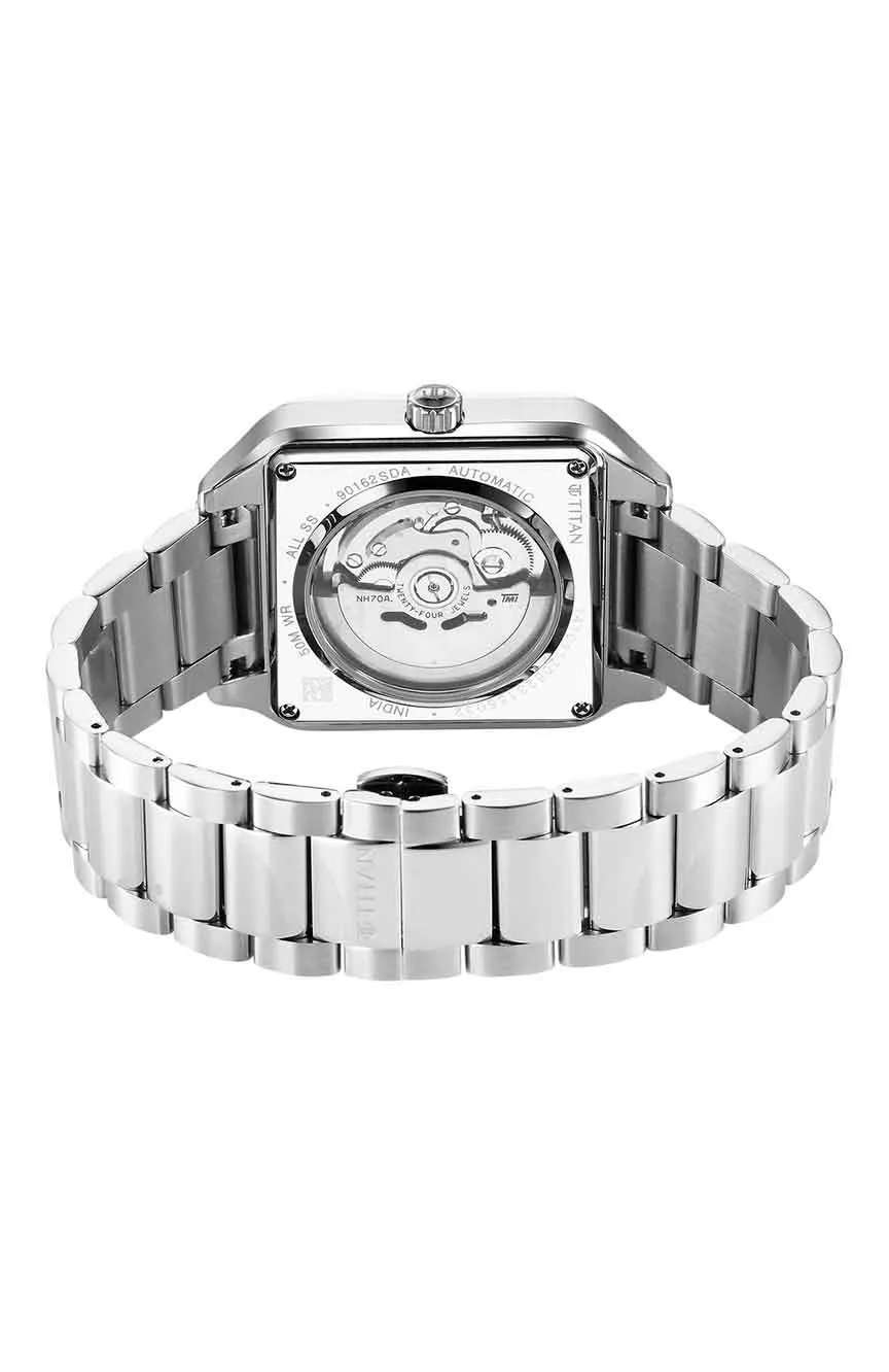 Titan Shaped Automatics Anthracite Dial Stainless Steel Strap for Men