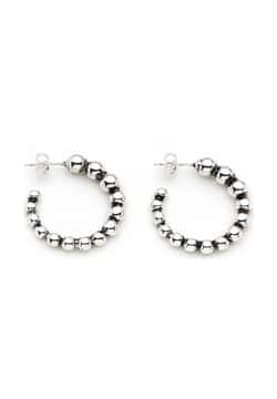 Mon Reve Silver Plated Hoop Earrings
