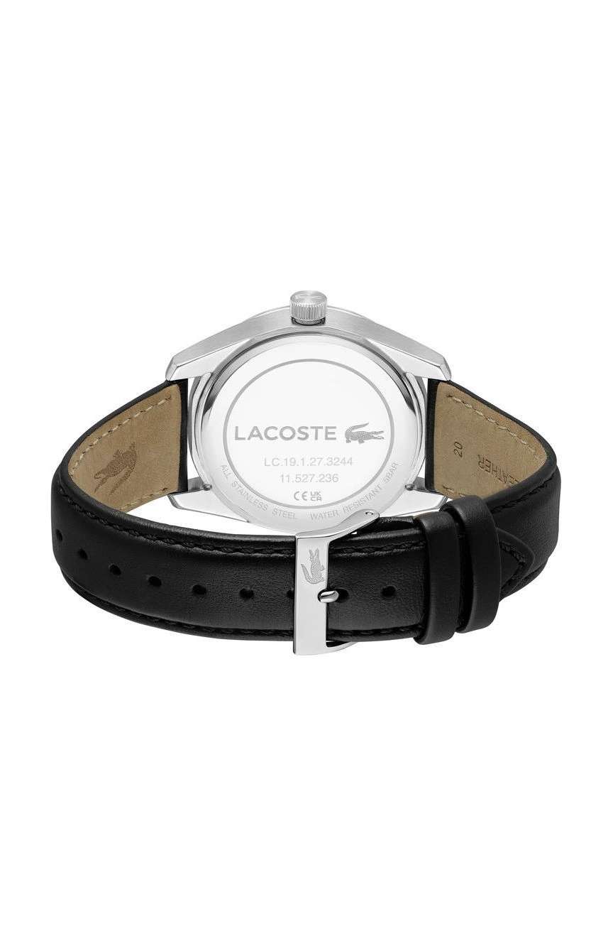 Lacoste Men Boston Round Leather 39 mm
